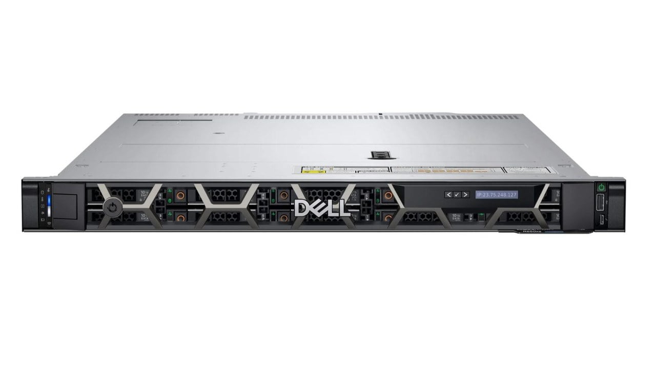 Server Dell PowerEdge R650xs de rack, văzut din față, din catalogul CIT Grup