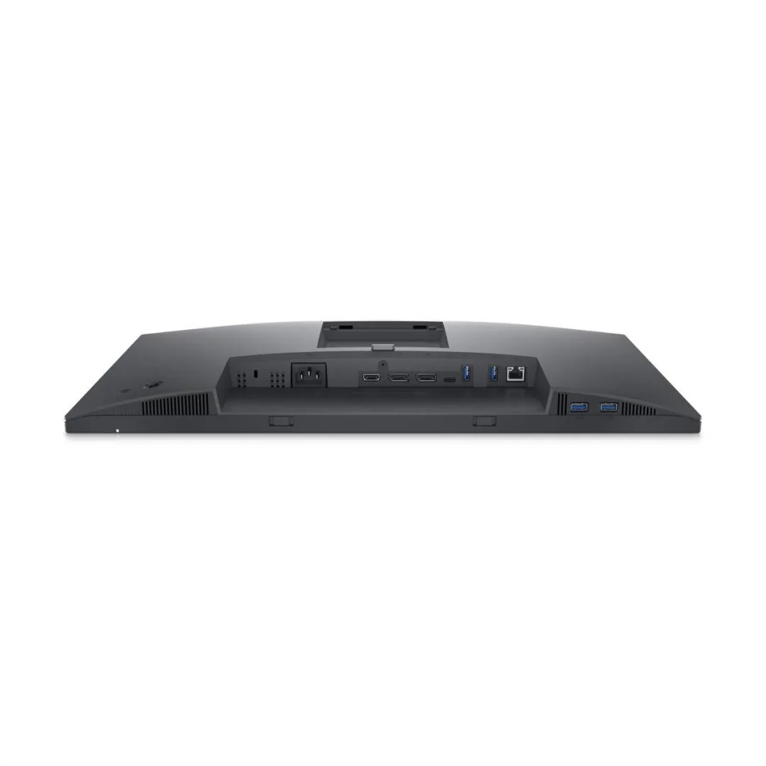 Panoul de conectori al monitorului Dell P2723DE: USB-C, DisplayPort, HDMI, RJ45 și porturi USB