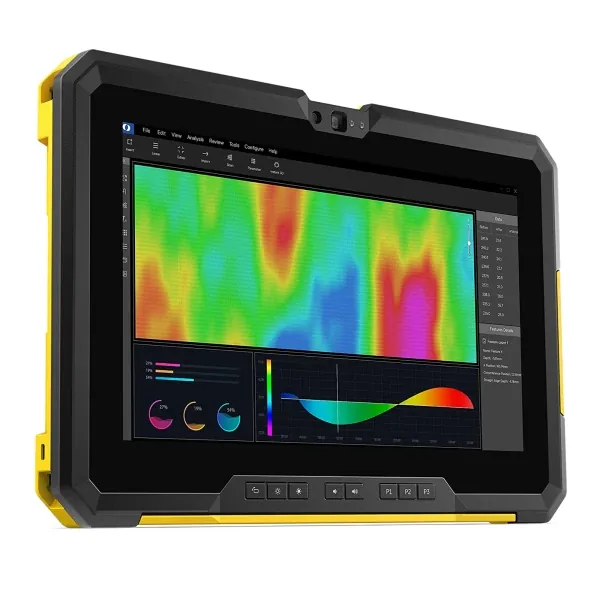 Spatele tabletei Dell Latitude 7220EX Rugged Extreme, cu cele două baterii și camera